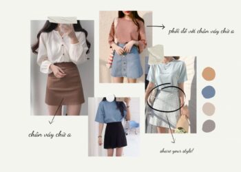 Cách phối đồ với chân váy chữ a