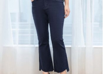 Mẫu quần ống loe cho người béo đẹp