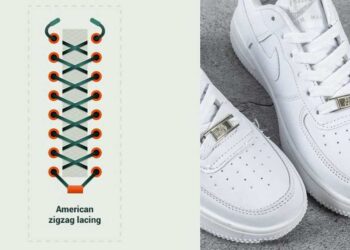 Cách thắt dây giày ziczac ấn tượng, nổi bật