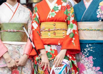 Lụa - vải may Kimono