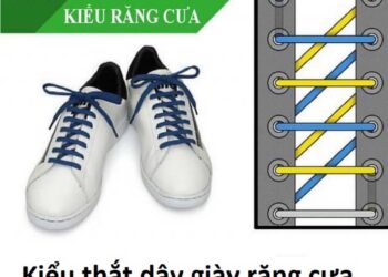 Cách buộc dây giày kiểu răng cưa đúng cách